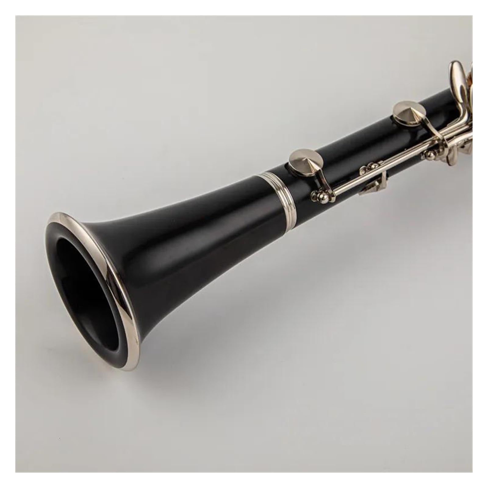 Clarinete Profesional Cuerpo De Baquelita Negra Clarinete En Si Bemol Clarinete De 17 Teclas Con Caja De Almacenamiento Y Accesorios