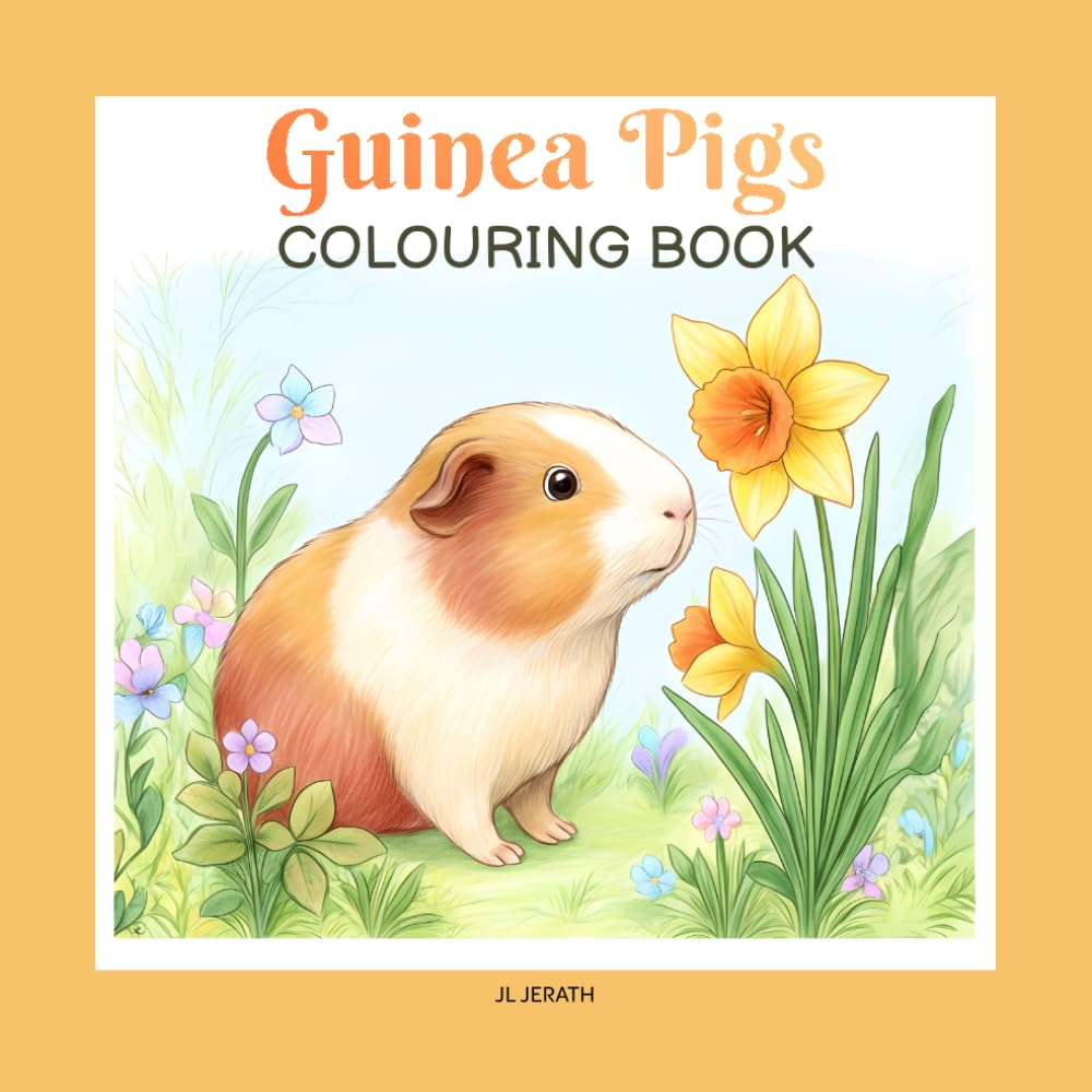 Guinea Pigs: colouring pages (Gentle Companions - Colouring Series.)