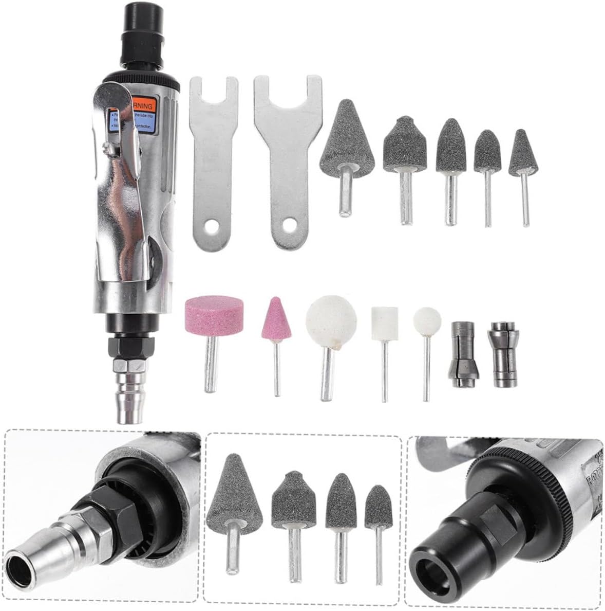 1set Pneumatic Angle Die Tool for Grinding Polishing and Engraving Lightweight and User-friendly Skill Levels Versatile Air-