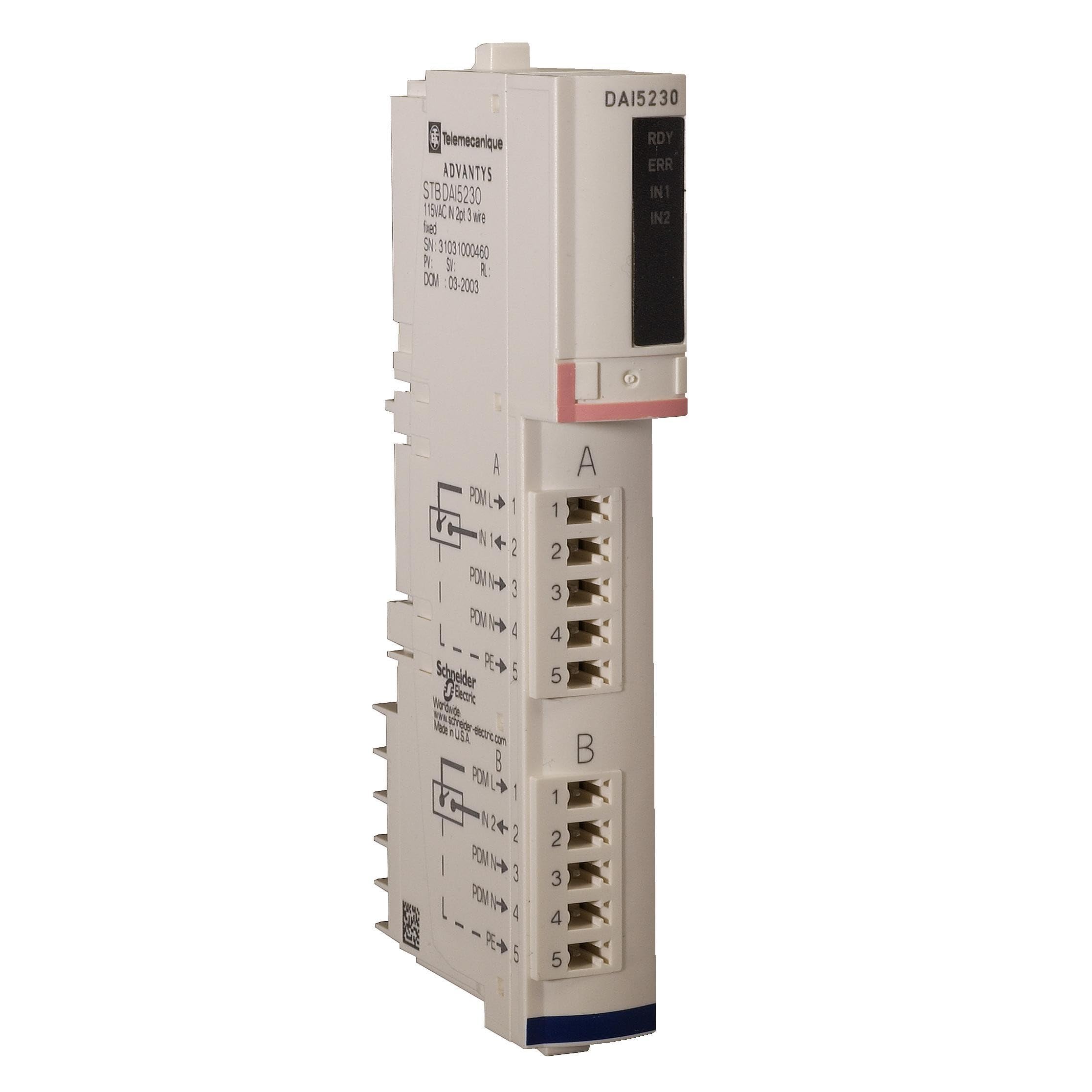 STBXTS STB Std 02 ED 115vAC Kit de connexion de rechange pour contrôleur logique