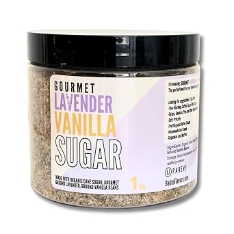 Gourmet Lavender Vanilla Sugar - 1 lb Jar