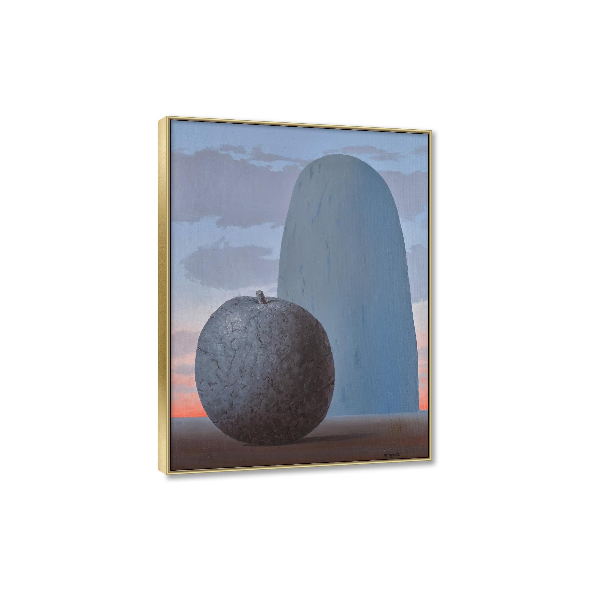 JZSDGB René Magritte artystyczny druk słynne obrazy reprodukcja na płótnie - 'The right way' plakat i wydruki - surrealizm płótno sztuka ścienna krajobraz obraz nowoczesny wystrój domu 30 x 40 cm