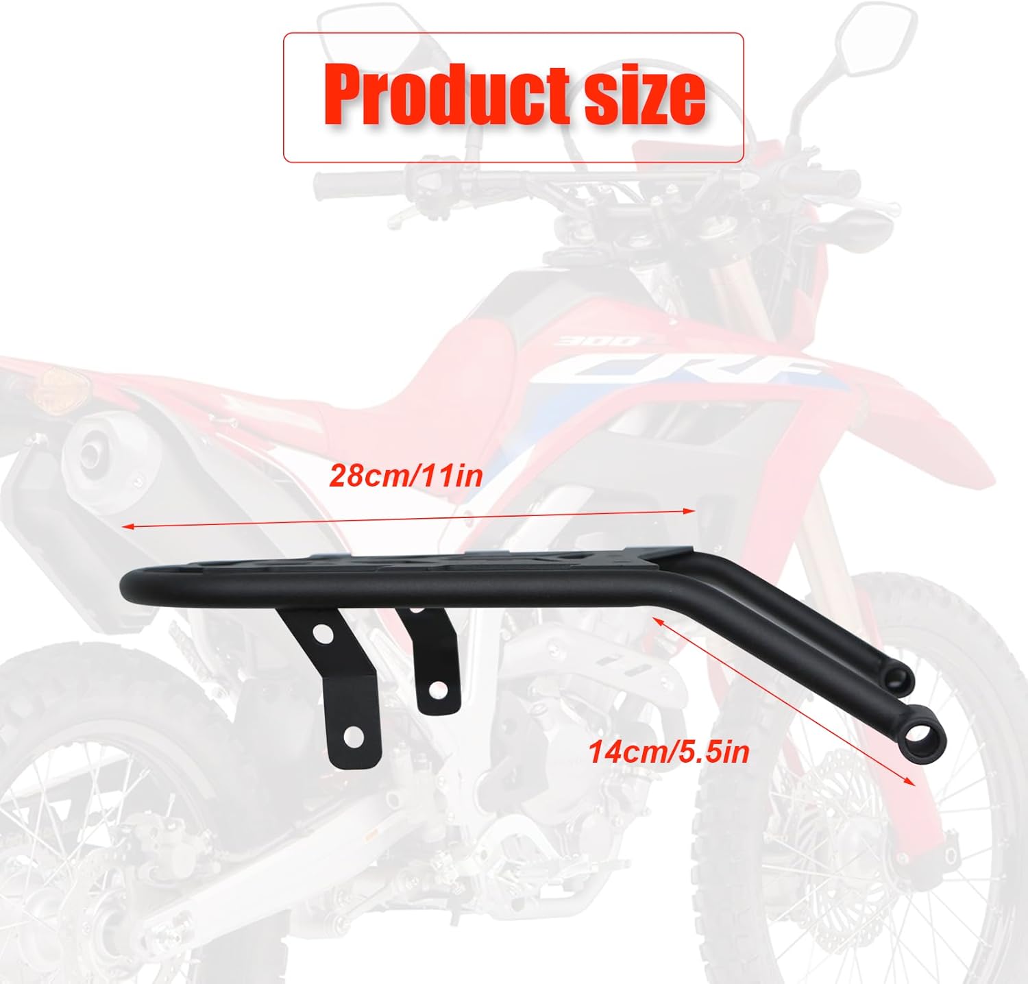 CRF300L (2021-Present) Motorcycle Luggage Rack CRF 300L CRF Rally 2021 2022 2023 2024 2025