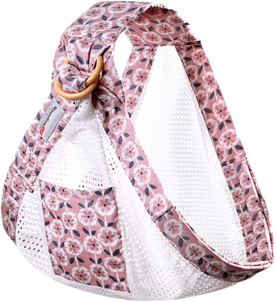 Carolilly Bandoleras Portabebés de Correa Ajustable Fular Elástico Portabebé Pañuelo Porteo Ergonómico Transpirable y Fácil de Llevar para Bebé Recién Nacido