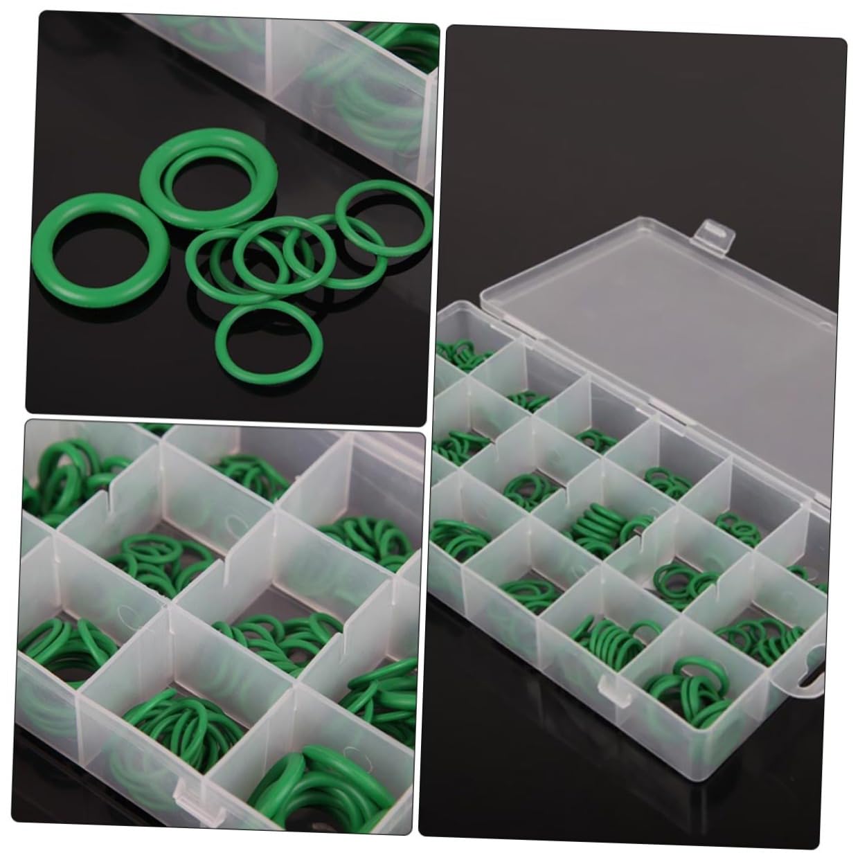 Luxshiny 530Pcs Gasket Assortment Kit for Automotive Ac Compressor Sealing O for Efficient Repair and Maintenance