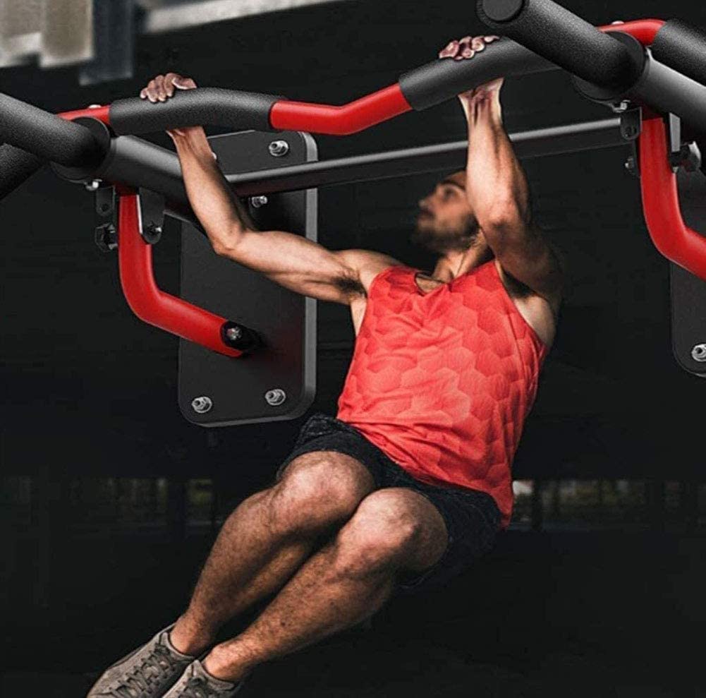 Sprzęt fitness Drążek do podciągania Pręt do ćwiczeń w domu czarny i czerwony drążek do podciągania ścienny pasek oporowy składany pasek horyzontu
