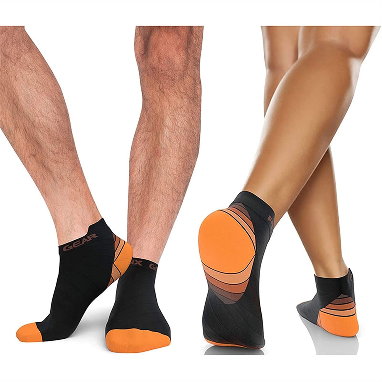Calcetines de compresión for Mujeres y Hombres Deporte Transpirable Atlético Atlético Corte bajo Tobillo Sock Best for Fitness Running Cycling Travel Basketball Socks
