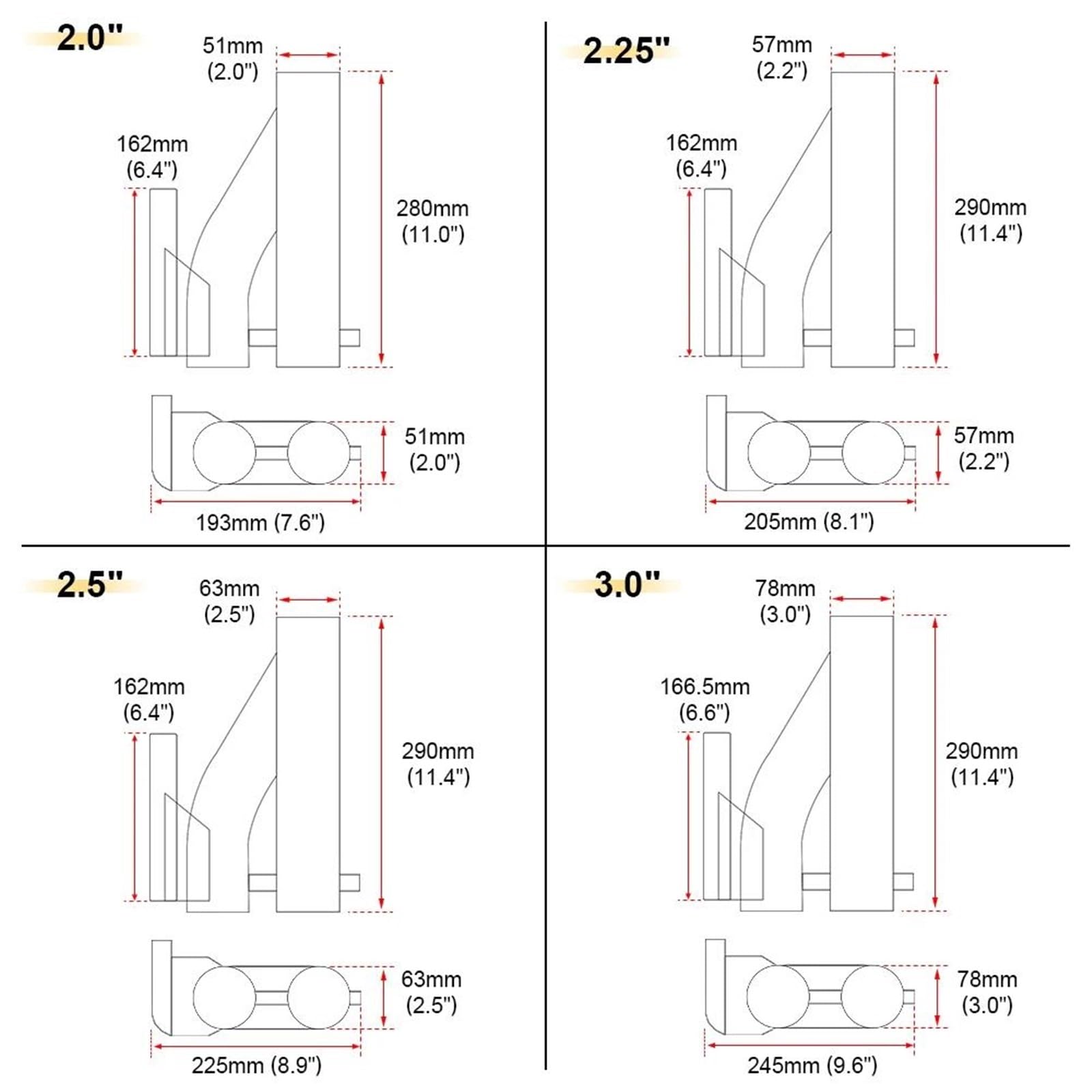 Terminale di Scarico Valvola di Scarico Elettrica Universale da 2" 2,25'' 2,5'' 3" con Doppio Controllo Remoto Wireless Tubo di Scarico Auto(3 inch)