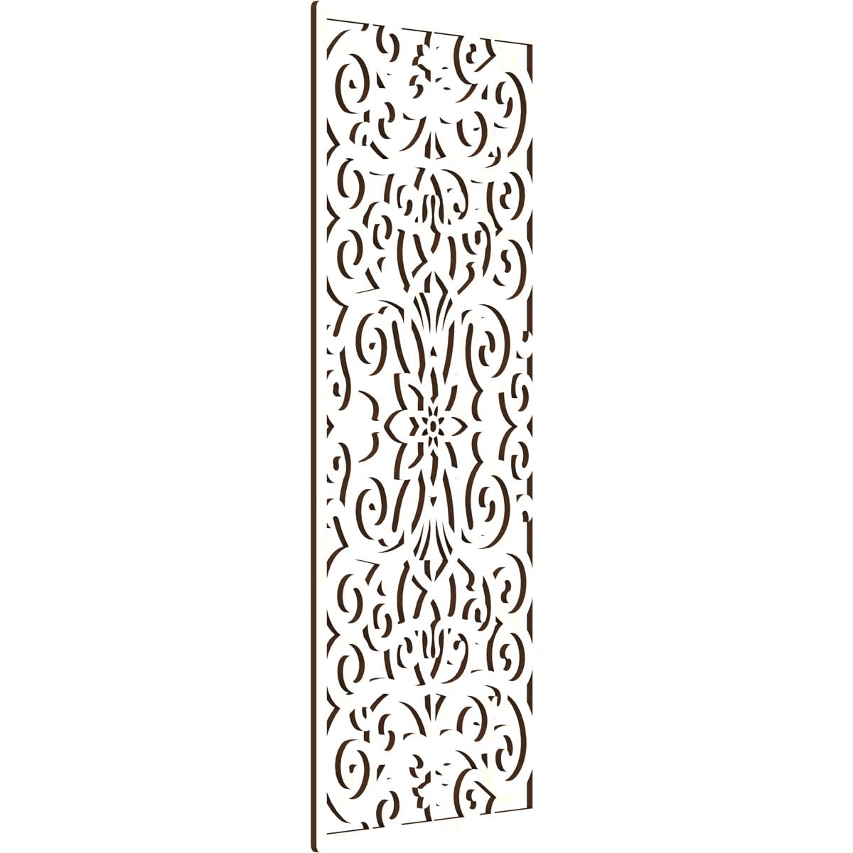 Buel Decorative Pierced Fretwork Wood Wall Panels, 15 3/8"W x 39 3/8"H x 1/4"T, Birch