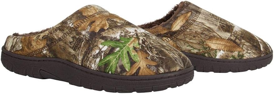 Realtree Men's Memory Foam Camo Moccasin House Slipper Indoor