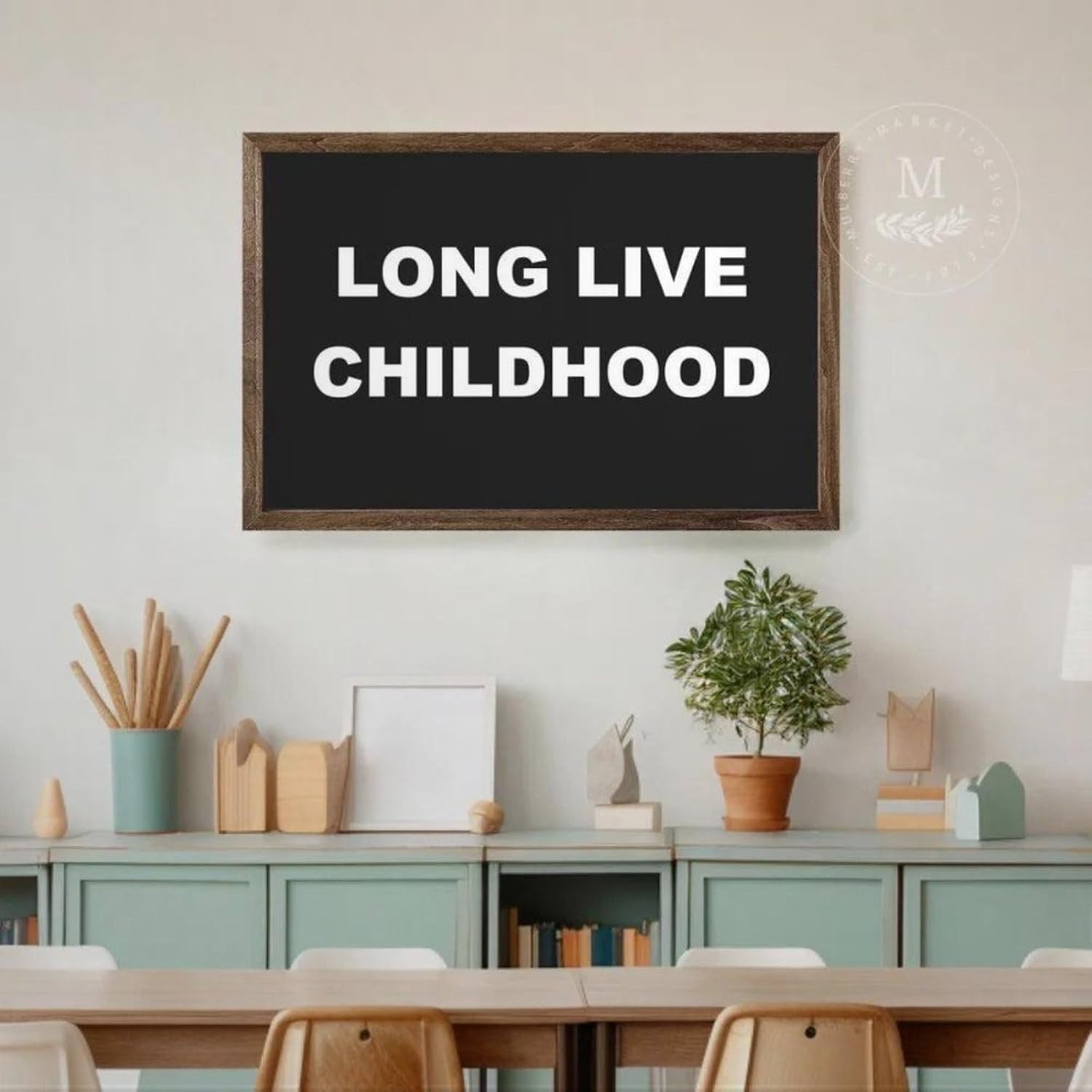 30x55cm Long Live Boyhood Kids Room Wall Art, Boys Room Sign, Sign for Boys Room, Wood Framed Sign, Kids Room Sign
