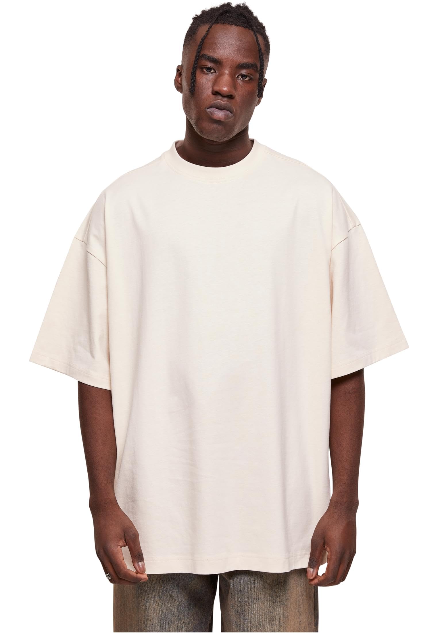 Urban Classics Men's Whitesand. Huge Tee T-Shirt Available In Many Sizes Xs To 5XL, S