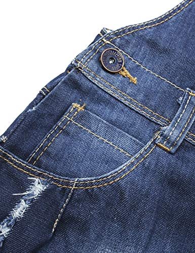 KIDSCOOL SPACE Abito da Bambina in Jeans Strappati...