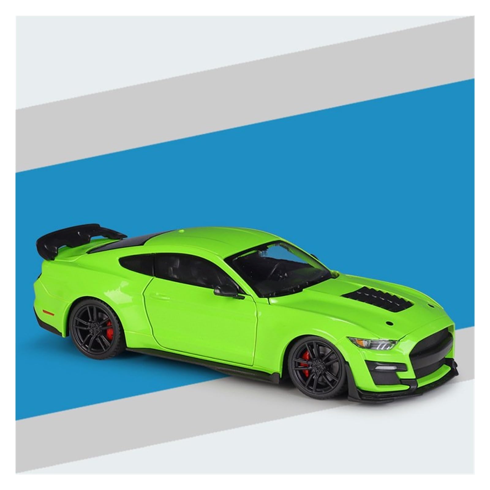 MOCALUX Scale Die-Cast Model Car 1:24 For Mustang For Shelby GT500 Car Alloy Die-casting Model Vehicles(Green)
