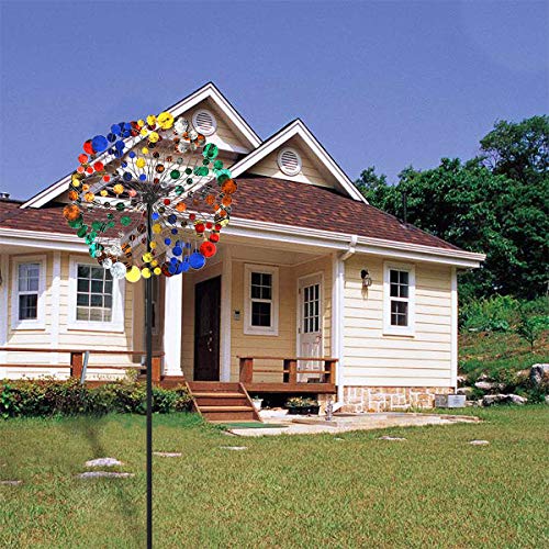 WinWindSpinner Kinetic Wind Spinners Outdoor Metal Yard Spinner with Gardening Decorations with Dual Direction Decorative Lawn Ornament Wind Mills (WWR-018) - Thumbnail 6