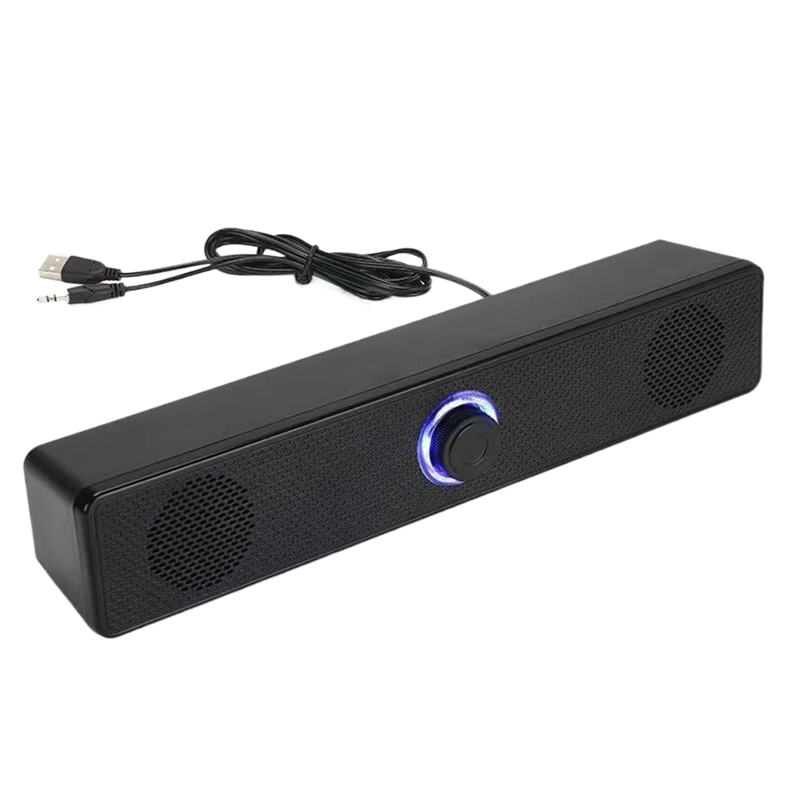 Genérico Barra De Sonido para TV, De Cine En Casa Soundbar, De Sonido con Grave Profundo Y Amplificación para Computadora, TV, Escritorio, Portátil Y Proyector
