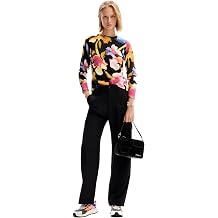 Desigual Womens Woman Flat Knit Thin Gauge Pullover