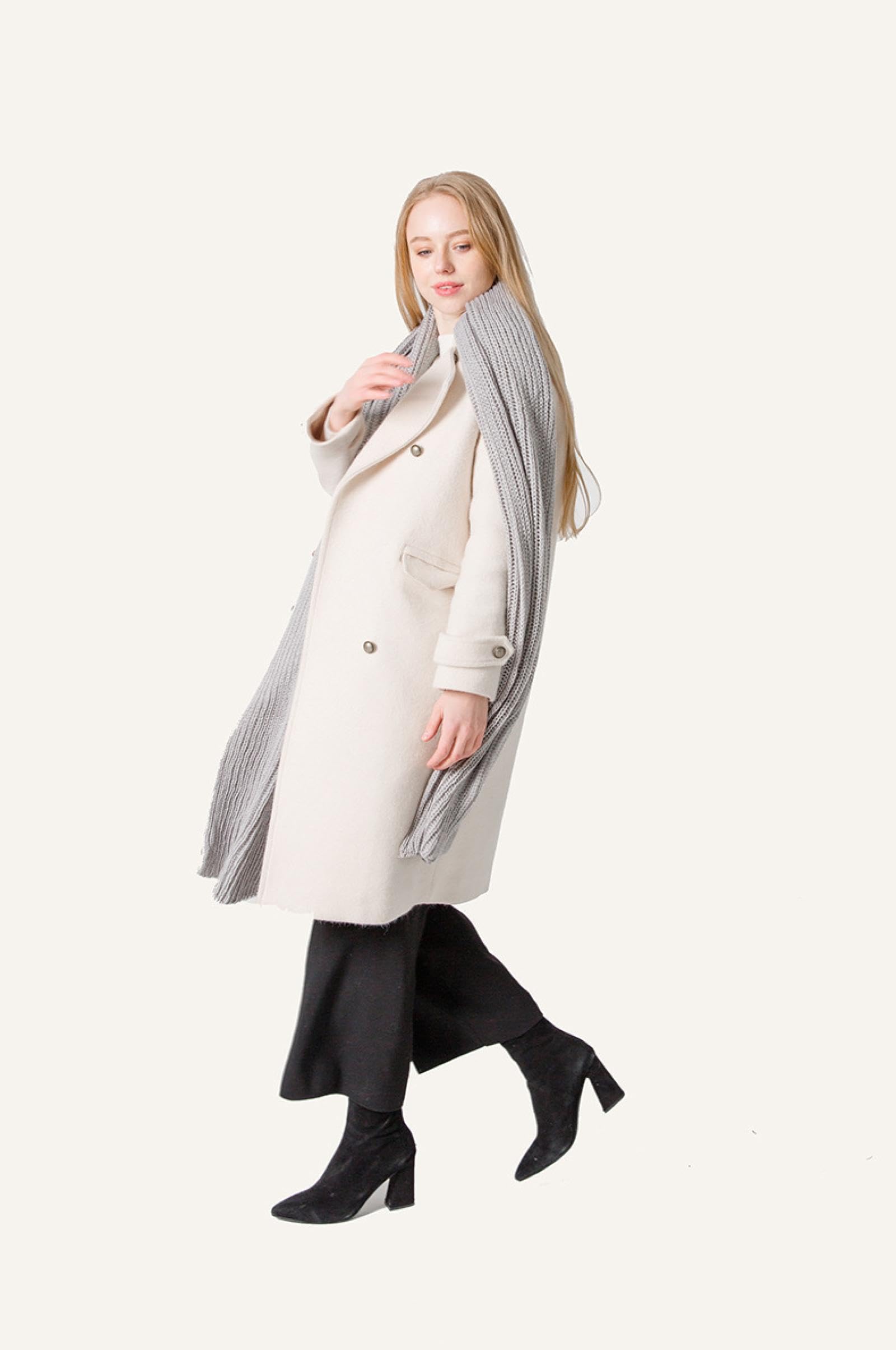 Bufanda Mujer Chal Abrigos Chales Hombre Otoño E Invierno Bufanda De Lana De Color Sólido Amantes De Hombres Y Mujeres Chal De Cuello De Lana Extendido