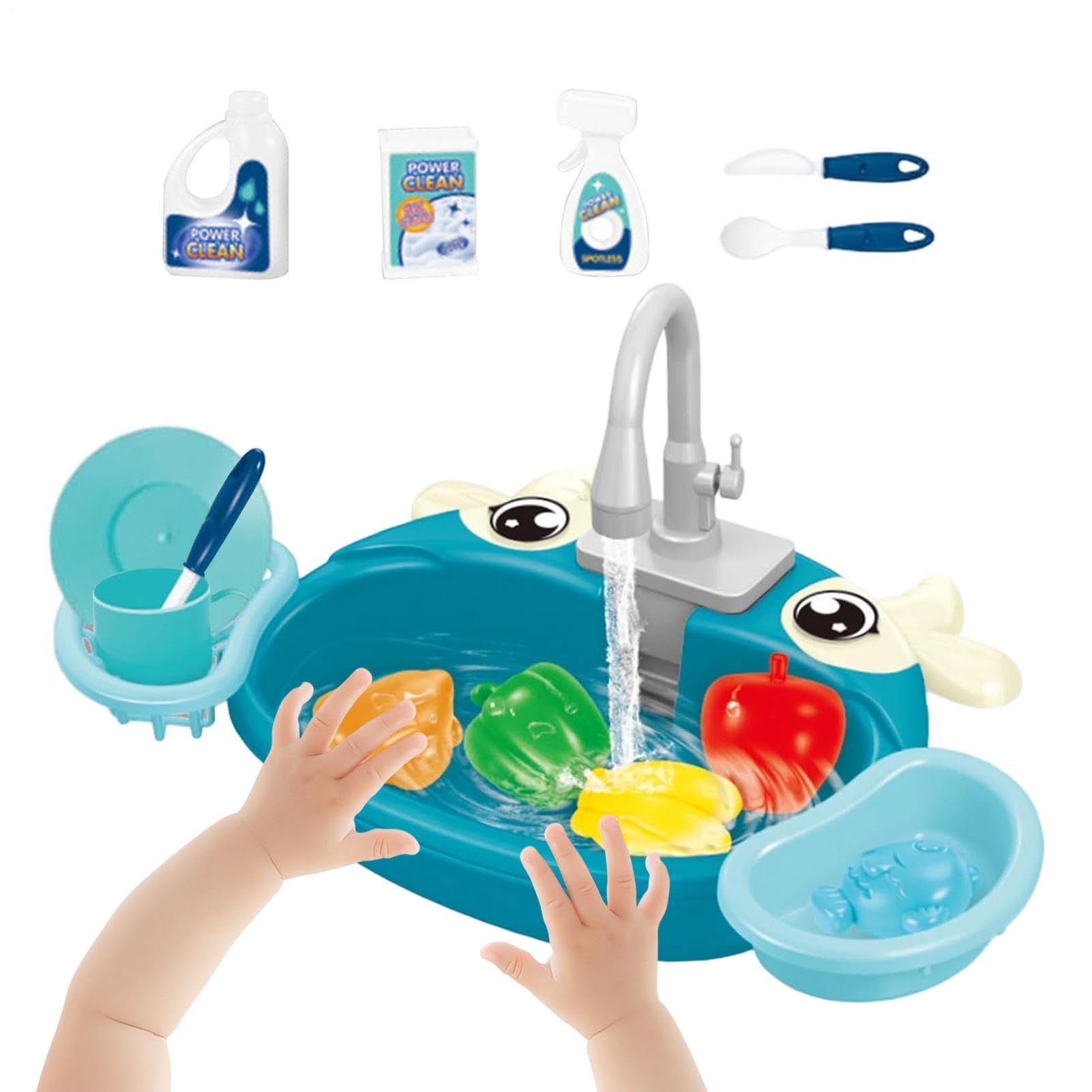 Play Sink with Running Water Electric Pretend Toy