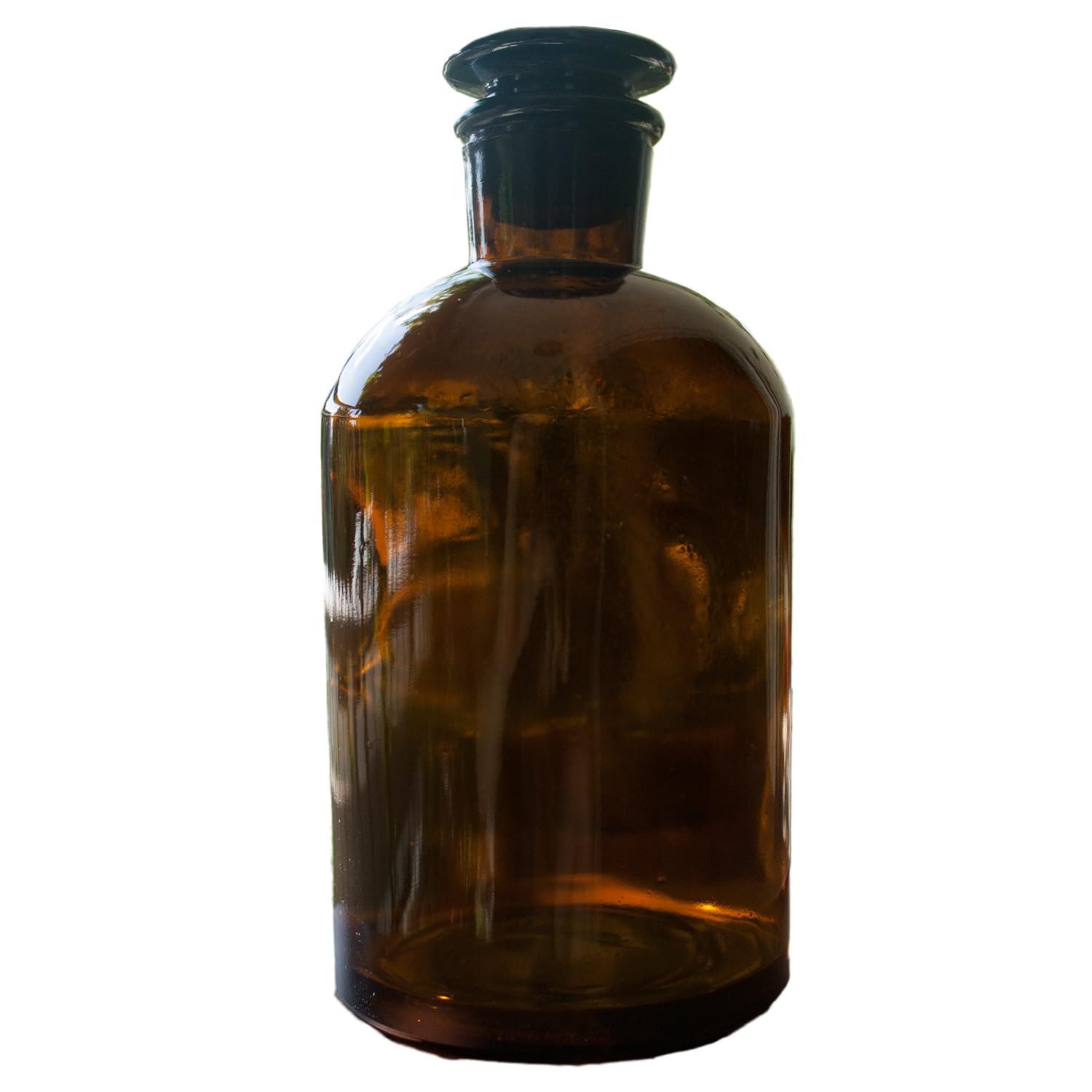 Generisch Apothekerflasche, 1000 ml, Enghals, Braunglas (3er Pack)