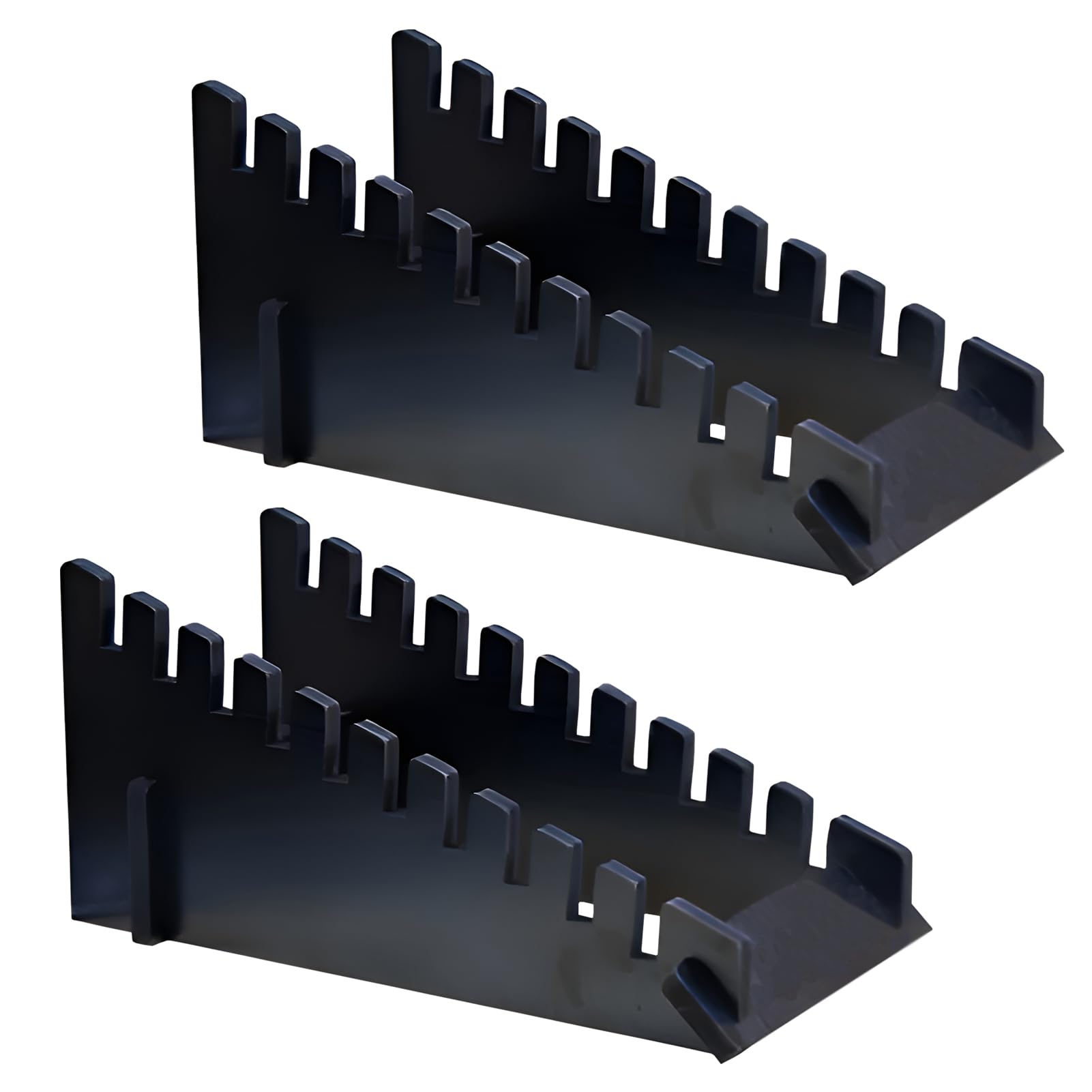 2 Pcs Tile Sample Rack, 10-Tier Holder Display, Standing Slotted Flooring Show Shelf in Exhibition Halls and Vendor Booth Items