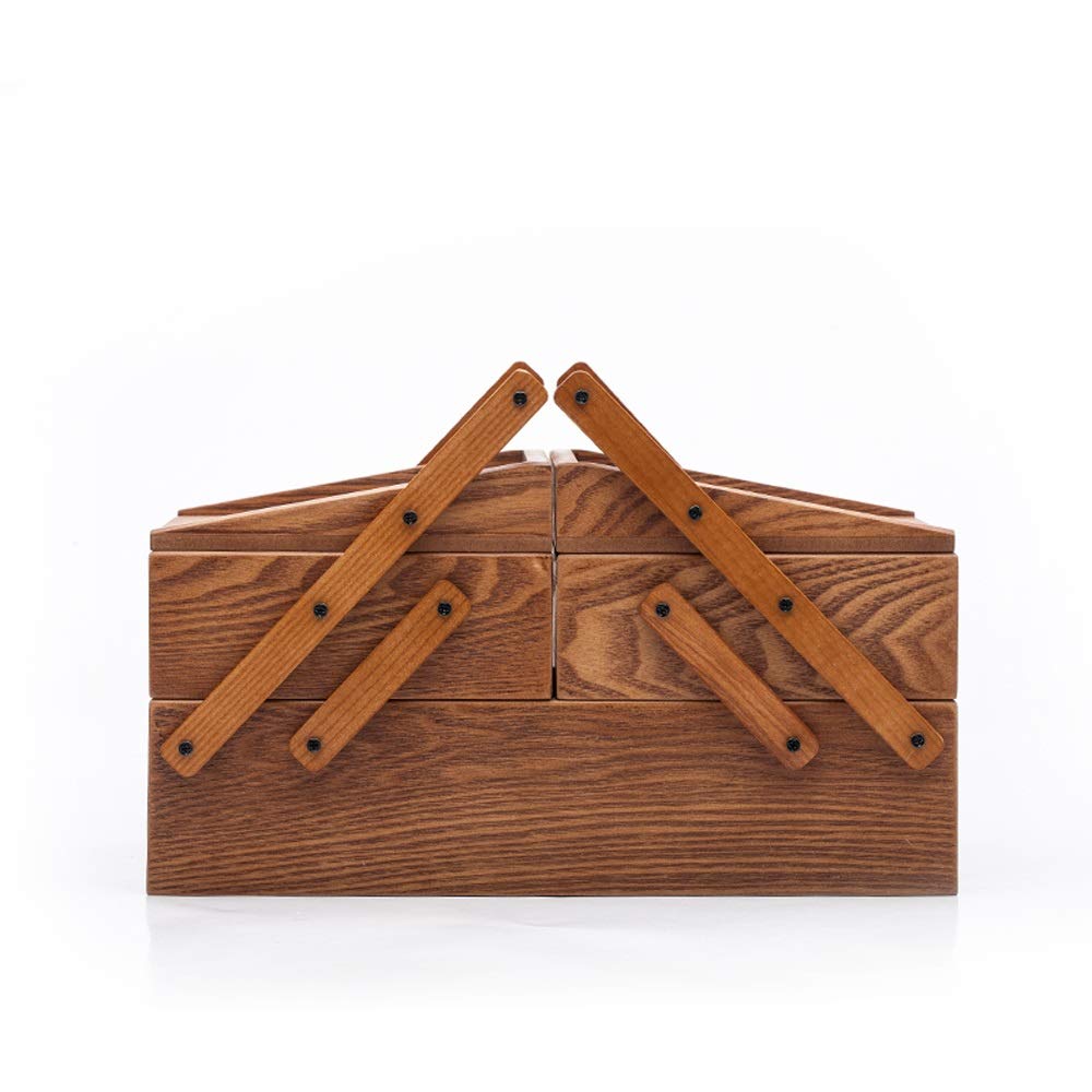 Huge Leather Jewelry Box/Case/Storage Jewelry Organizer Box Wooden Jewelry Box Cosmetic Case Portable Necklace Hand Ornament Box Jewelry Box