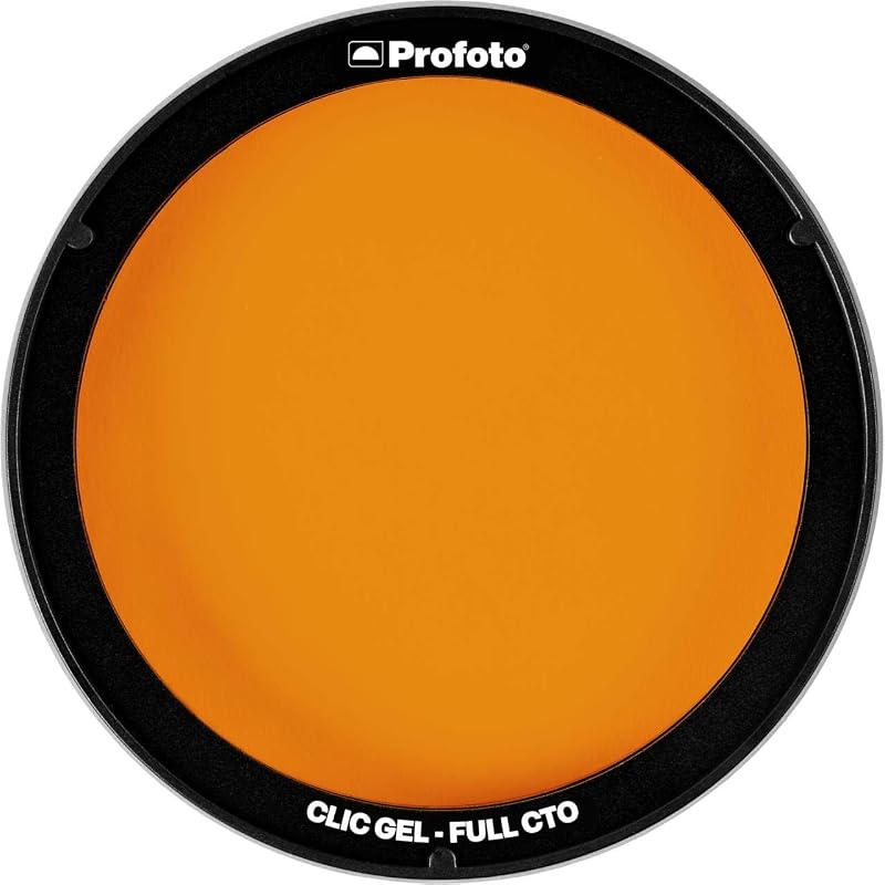 Profoto Off Camera Flash (OCF) II Gel, Full CTO | Jade color filter with magnetic mount for color correction, special effects and professional flash photography