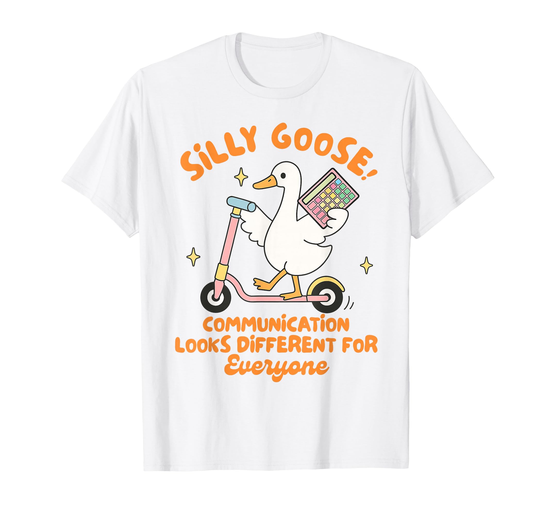 SLP Speechie Silly Goose Communication Looks Different T-Shirt