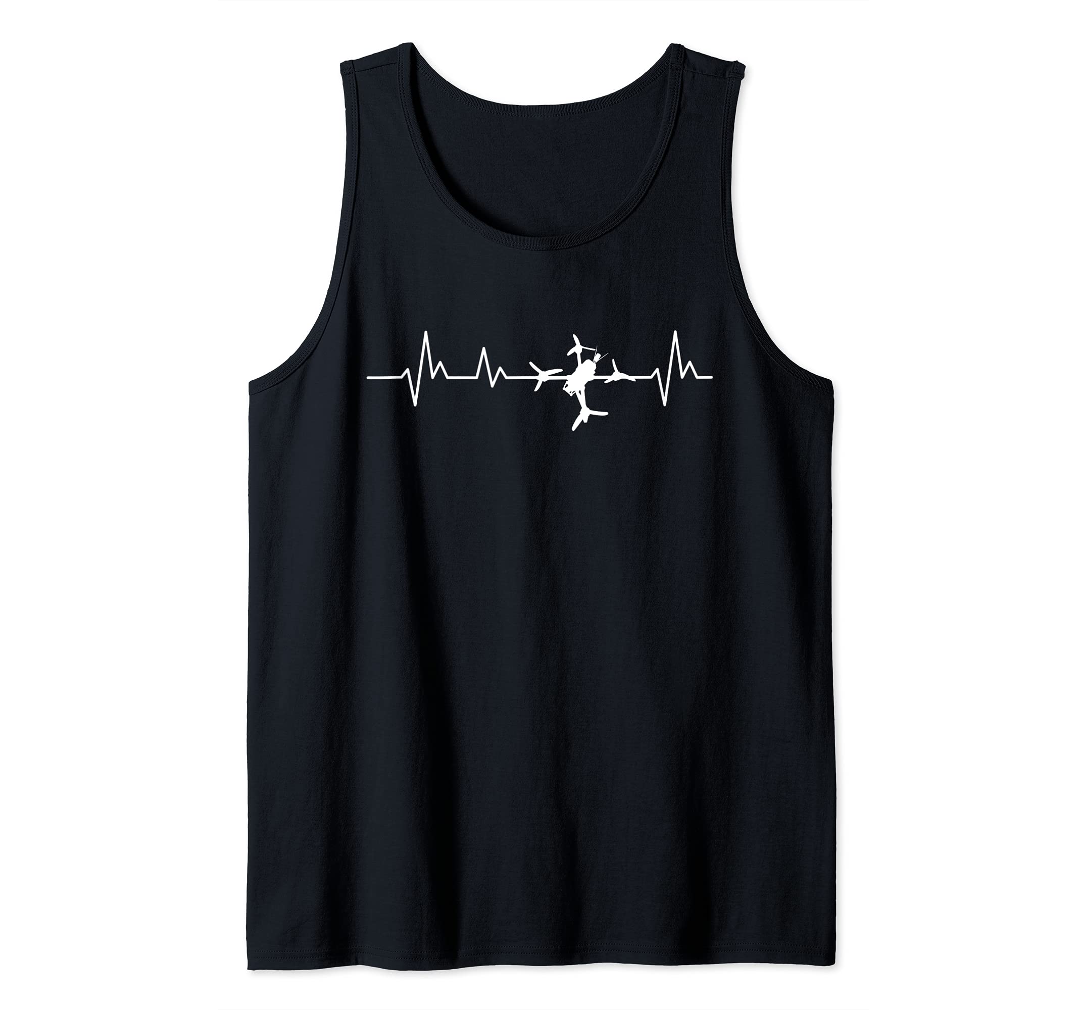 FPV Drone Heartbeat Freestyle And Racing Quadcopter Acro Tank Top