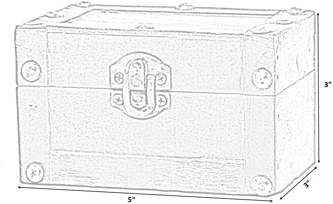 Vintiquewise(TM Mini Treasure Chest, Small