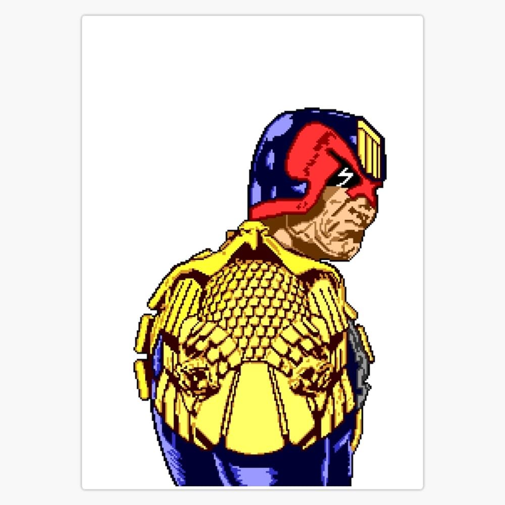 Leyland Designs 2000AD Judge Dredd Bumper Sticker Window Water Bottle Decal 5""