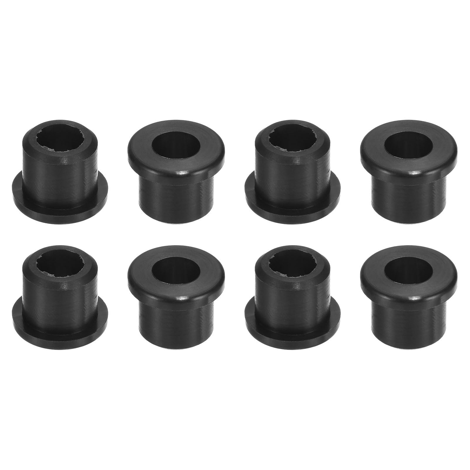 Unifizz 8Pcs Rubber Grommet 1/2"(12mm) Drill Hole, 5/16"(8mm) ID Hole Top Hat Grommet Black Silicone Hole Plug Gasket for Automotive, Machinery and Wiring Applications
