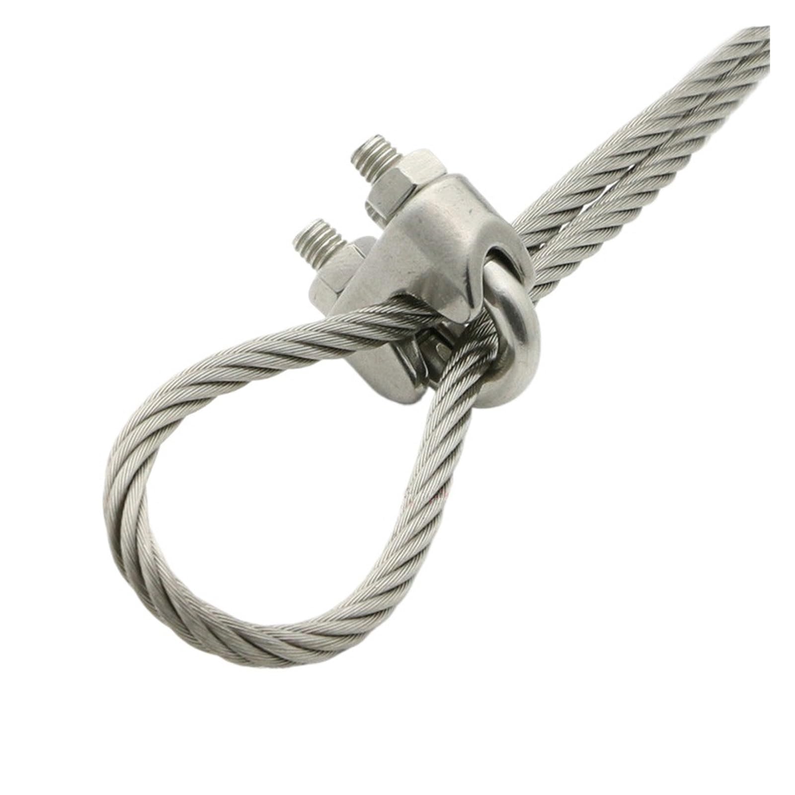 Morsetti for cavi in ​​acciaio inossidabile 304, morsetti a U, bulloni for, ferramenta for rigging M2 3 4 5 6 8 10 12 14 16 18(M22 (1PCS))