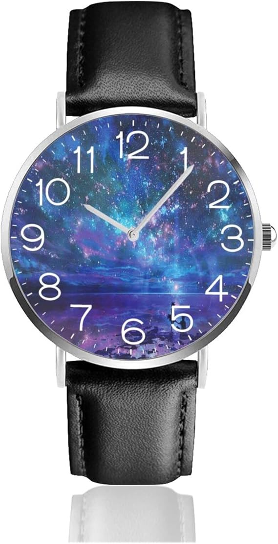 Amazon 腕時計 シンプル 星時計 うで 防水 革ベルト 腕時計 メンズ 搭載 ミリタリーウォッチ メンズ レディース 時計 メンズ腕時計 腕時計 通販
