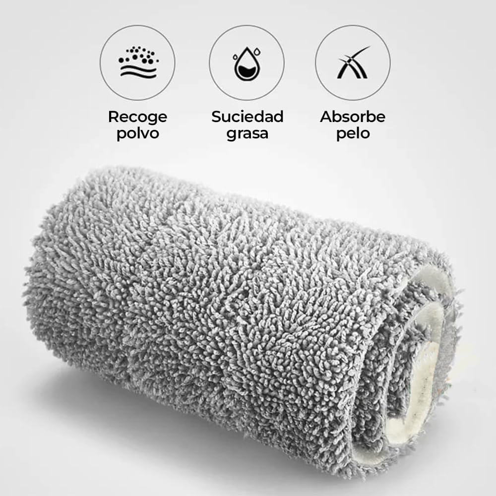 Mopa Fregona con Cubo Escurridor ComfortClean, Mopas de Limpieza Suelos, Mopa para Limpiar Azulejos y Paredes, Cubo Fregona Escurrefacil, Incluye Guía de Limpieza Doméstica, Fregona Mopa con Cubo