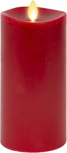 Luminara Vela LED sin llama, pilar de llama móvil, borde derretido, cera real, lista para control remoto, funciona con pilas, sin perfume, color