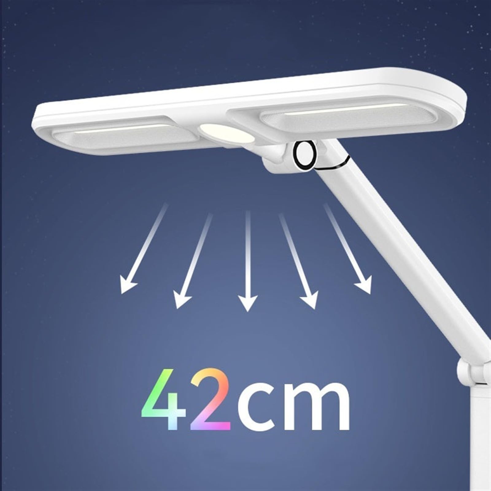 Lampada da Scrivania Lampada da scrivania a LED con doppia sorgente luminosa, lampada da scrivania con protezione degli occhi ad oscuramento automatico, timer di spegnimento automatico/luce notturna d