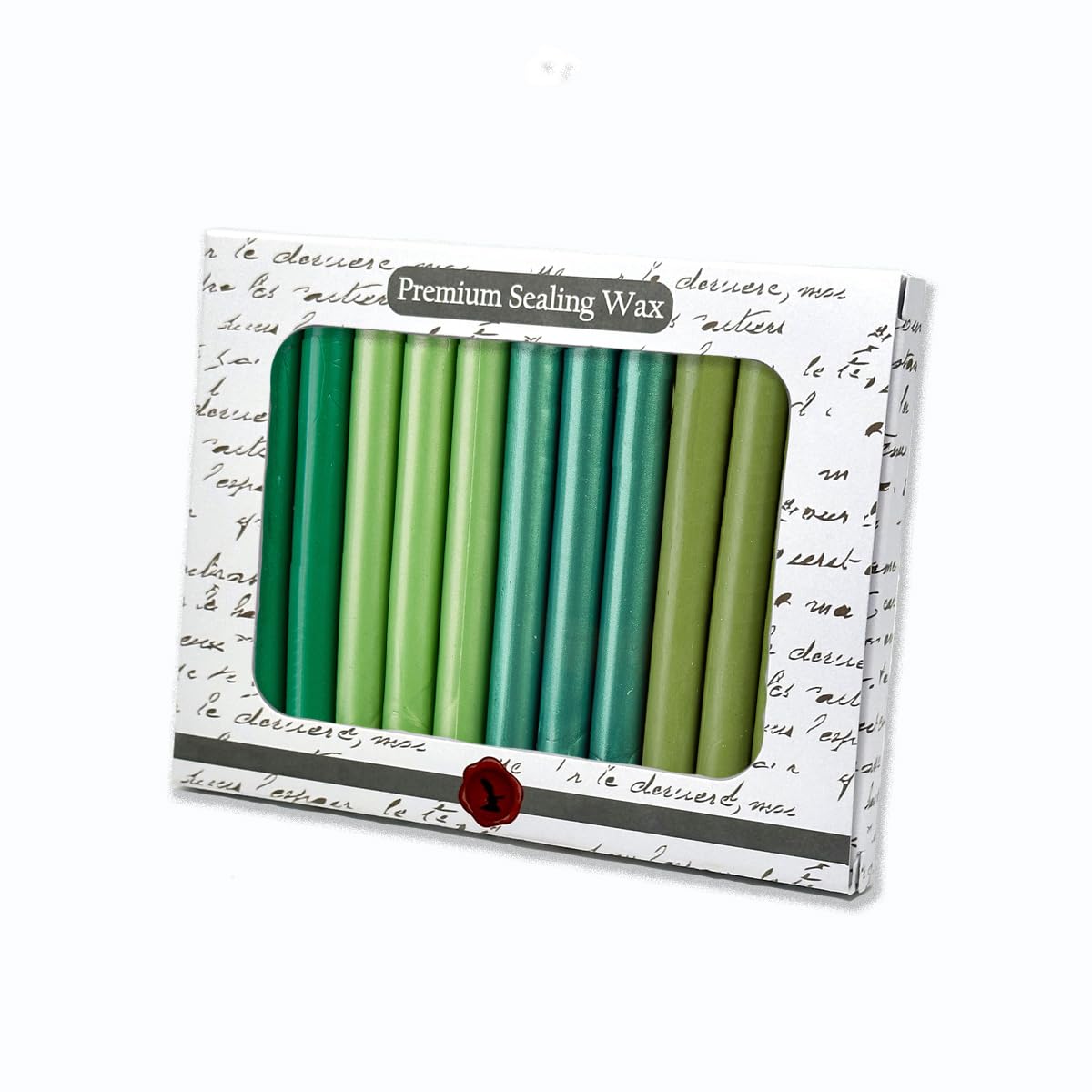 Meadow Green Premium Glue Gun Sealing Wax for Wax Seal Stamps, Letters, Wedding Invitations-Pack of 12
