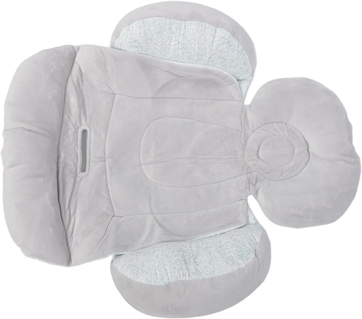 Baby Seat Pad Liner Baby Stroller Liner Infant Car Seat Insert Soft and Breathable Double Sided Protection Pram Head and Body Support Pillow (Grey)