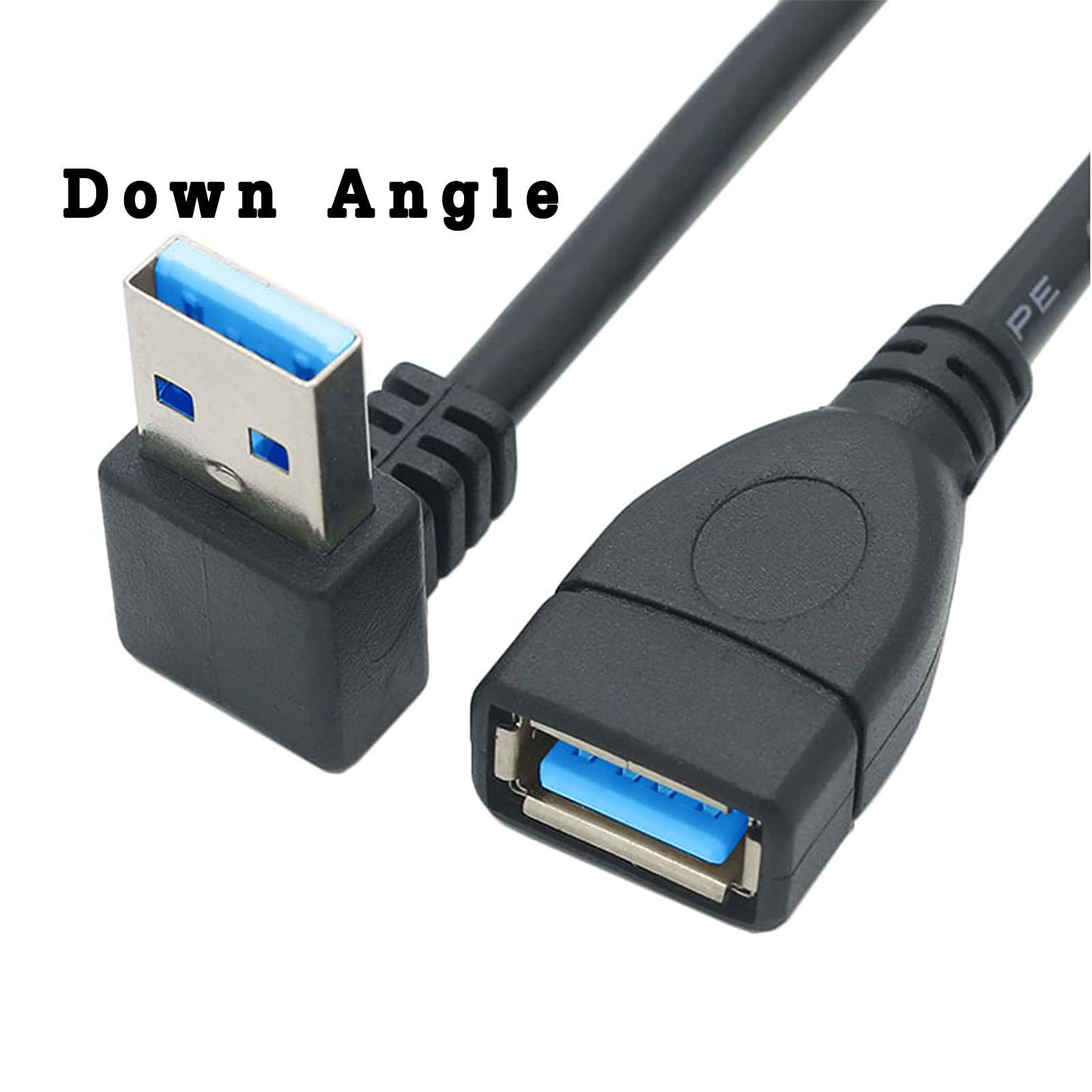 Cable De Extensión USB 3.0 Macho A Hembra - 30 Cm De Largo, Velocidad Súper Rápida, Cable Plano