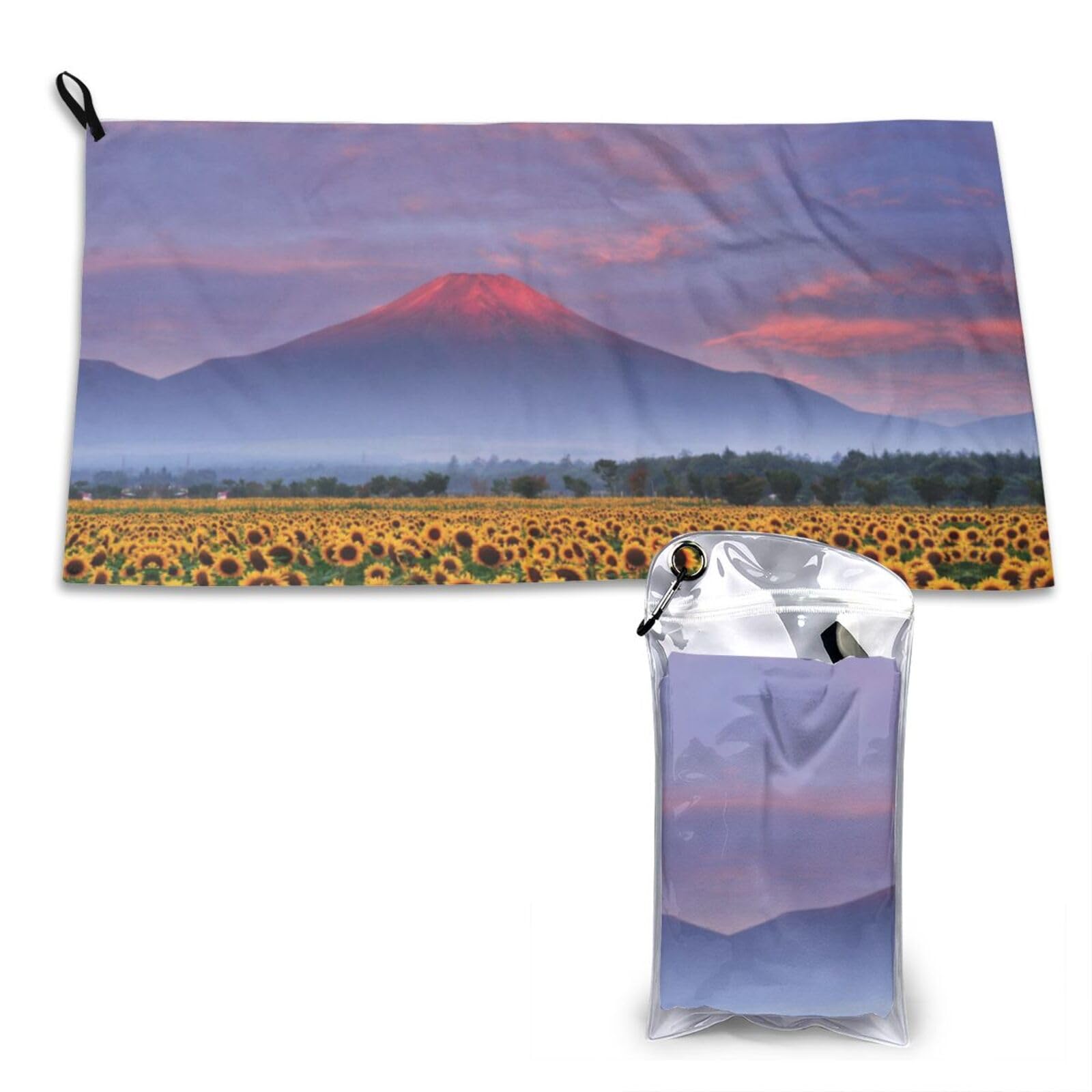 Sunflower Moutain Print Cooling Towel, Gym Towel,Cooling Towels For Neck, Soft Breathable Travel Cool Towel,Sports Towels For Gym,Camping