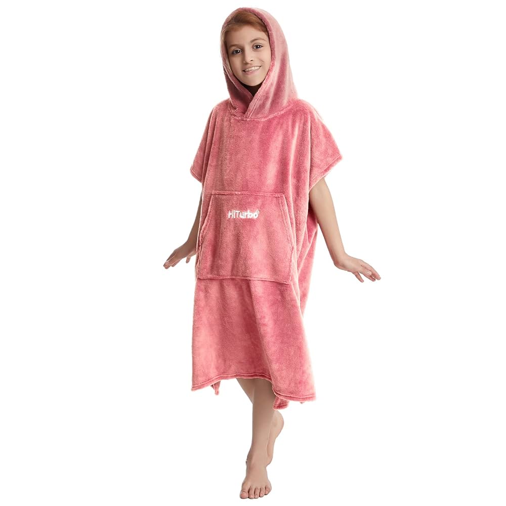 Changing Robe Hiturbo Kids Waterproof Swim Parka: Thin Fleece