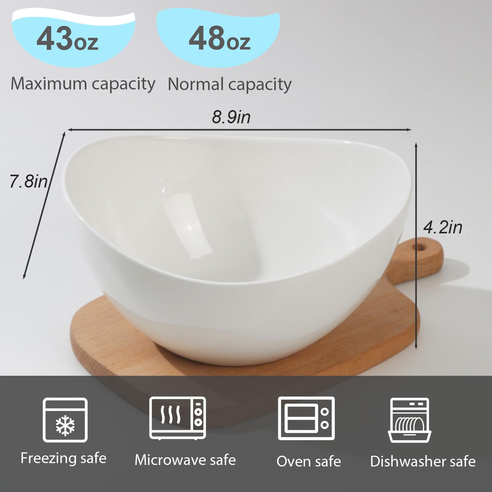 【Lサイズ】  リーフ ボウル サービングディッシュセット Amazon.co.jp: SAMSLE 大きなサービングボウル 1.5クォート 磁器