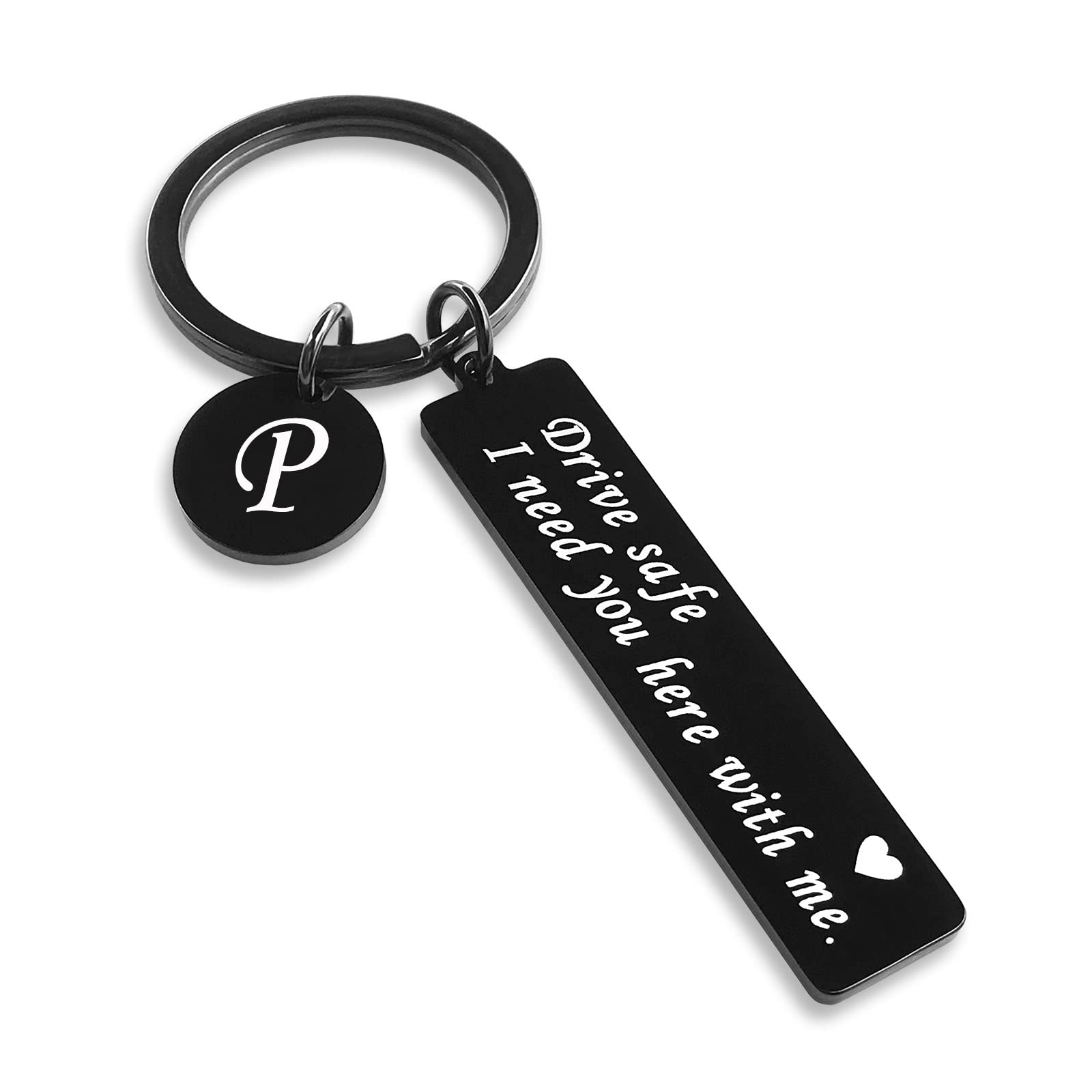 Drive Safe Keychain for boyfriend I Need You Here With Me Keychain 26 Letters-image-31