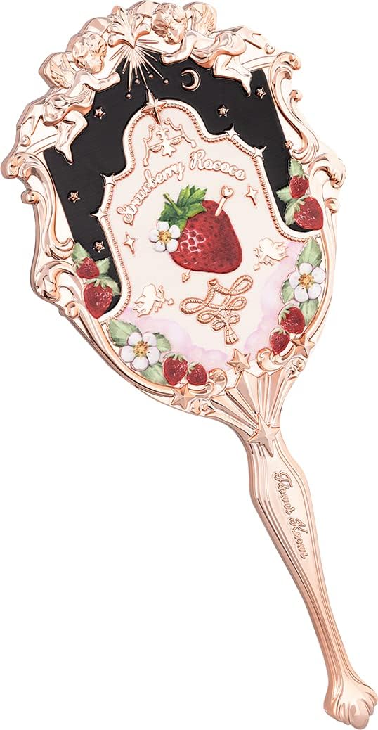 Flower Knows Strawberry Rococo Hand Mirror, Travel Handheld Mirror
