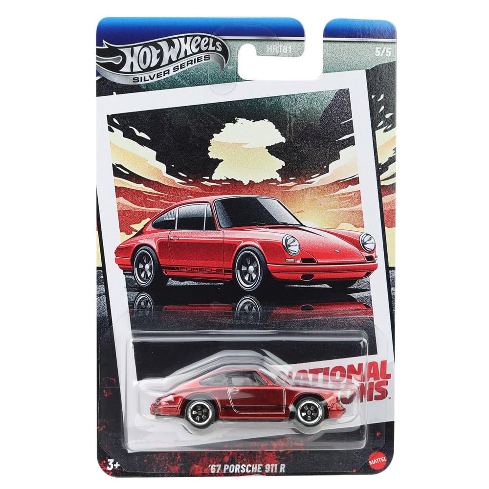 Hot Wheels National Icons, Silver Series, '87 Porsche 911 R, Red