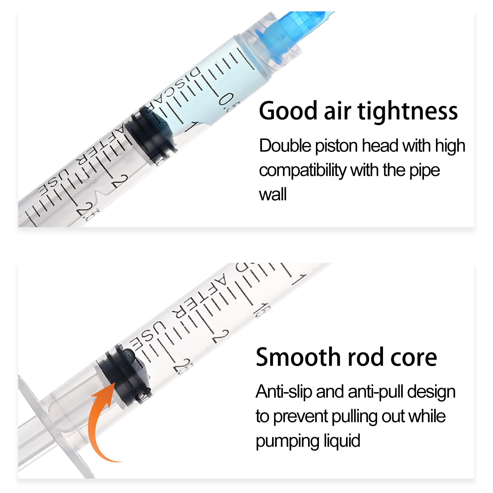 100 sztuk strzykawek 3 ml do płynu, z blokadą Luer Lock 23 Ga, igła, 2,5 cm, do laboratoriów naukowych, nakładania kleju, pomiaru