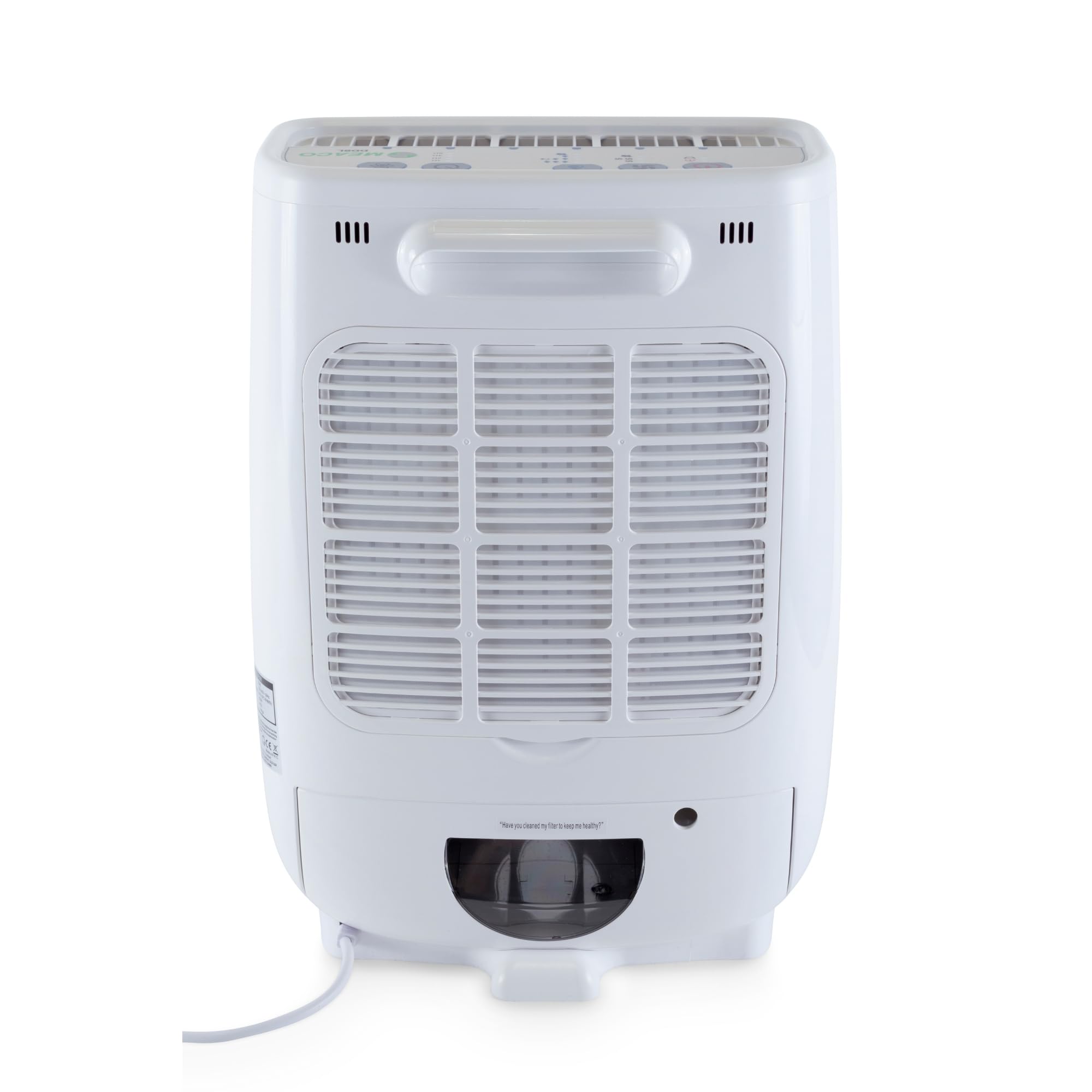 Meaco DD8L Deumidificatore per disidratazione, Ionizzatore, Ideale per l'uso in Locali Non riscaldati (Inferiore a 10 °C), Funzione Auto-Restart, 660 W, 240 V, Blanc Avec Bordure Bleue