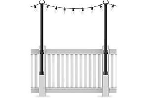 5 Ft String Light Poles for Outdoor String Lights