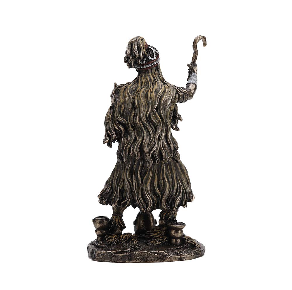 Veronese Design 9 1/4" Babalu Aye Orisha of Healing Resin Statue Bronze Finish